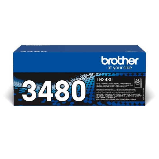 TN-3480 TONER ORIGINALE NERO PER HL-L5000D/MFC-L5750DW [8.000 PG] OUTLET