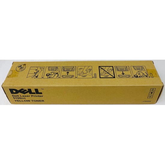 DELL 593-10053 HG308 CT200546 TONER ORIGINALE GIALLO DELL 5100CN [A BOX]