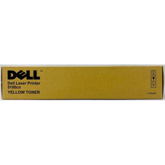 DELL 593-10053 HG308 CT200546 TONER ORIGINALE GIALLO DELL 5100CN [A BOX]