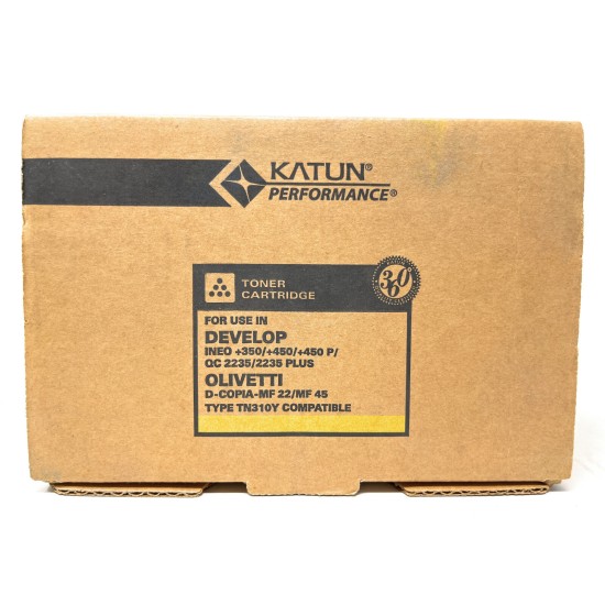 KATUN TONER COMPATIBILE GIALLO TNP22Y TN310Y DEVELOP INEO +350 D-COPIA MF22 KATUN TONER COMPATIBILE GIALLO TNP22Y TN310Y DEVELOP INEO +350 D-COPIA MF22