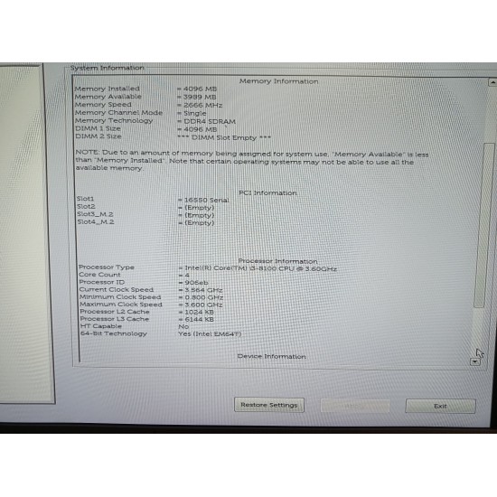 DELL OPTIPLEX 3060 PC RICONDIZIONATO SFF CPU I3-8100 3.60 GHZ-RAM4GB-SSD 120GB DELL OPTIPLEX 3060 PC RICONDIZIONATO SFF CPU I3-8100 3.60 GHZ-RAM4GB-SSD 120GB