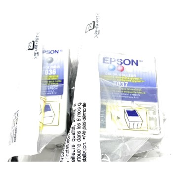 EPSON T036+T037 CARTUCCIA ORIGINALE NERO+COLORE PER STYLUS C42/C44/C46 [NO BOX]