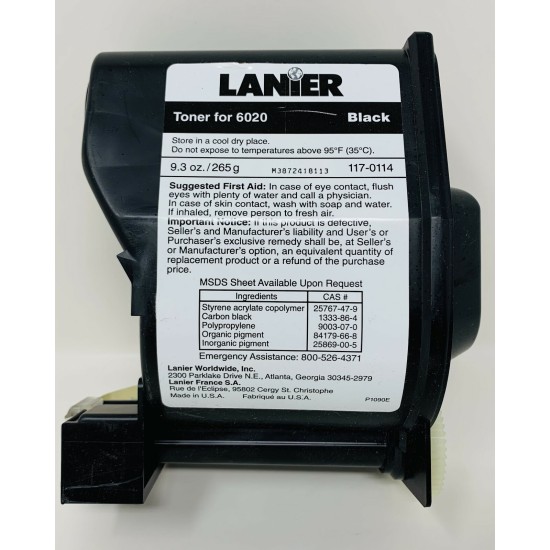 LANIER 117-0114 1170114 TONER ORIGINALE NERO PER LANIER 6020 LANIER 117-0114 1170114 TONER ORIGINALE NERO PER LANIER 6020