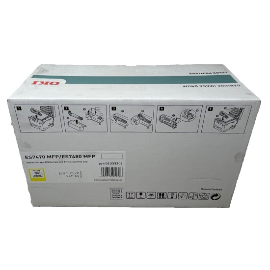 OKI 01333301 DRUM TAMBURO ORIGINALE GIALLO PER ES7470 MFP/ES 7480 [A BOX]