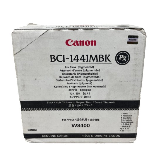 CANON 0174B001 BCI-1441MBK CARTUCCIA ORIGINALE NERO OPACO W8400 [A BOX]