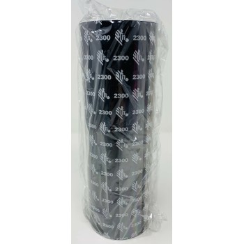 ZEBRA 2300 02300BK22045 220mmx450mt 1 ROTOLO RIBBON NASTRO RESINA 220Xi/220Xi4