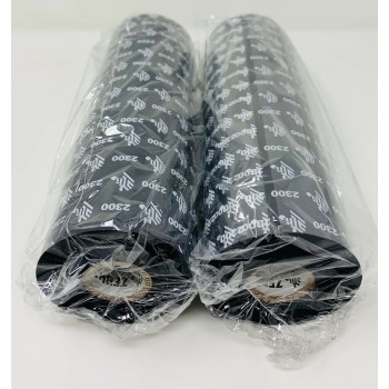 ZEBRA 2300 02300BK22045 220mm x 450mt x 2pz RIBBON NASTRO RESINA 220Xi/220Xi4