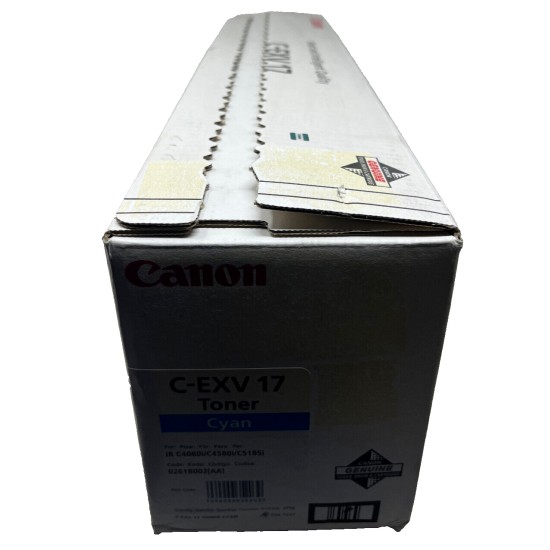 CANON 0261B002 C-EXV17 C TONER ORIGINALE CIANO PER IR C4080i/C4580i [OPEN BOX]