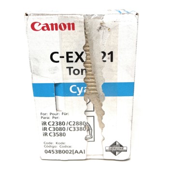 CANON C-EXV21C 0453B002 ORIGINALE CIANO C2880/C3380/C2380i/iR C3080 [OPEN BOX]