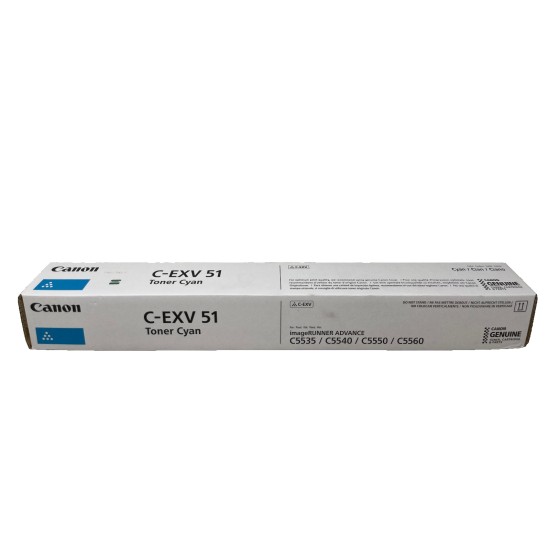 CANON C-EXV51 C-EXV51C 0482C002 ORIGINALE CIANO iR ADV C5535/C5550/C5560 [A BOX]