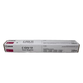 CANON C-EXV51 C-EXV51M 0483C002 ORIGINALE MAGENTA iR ADV C5535/C5550/C5560/C5735 CANON C-EXV51 C-EXV51M 0483C002 ORIGINALE MAGENTA iR ADV C5535/C5550/C5560/C5735
