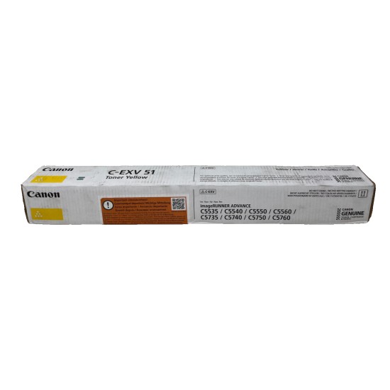 CANON C-EXV51Y 0484C002 ORIGINALE GIALLO iR ADV C5535/C5550/C5560/C5735 [A BOX]