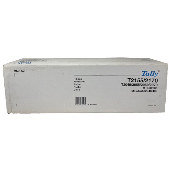 TALLY 060097 NASTRO ORIGINALE NERO PER T2055/T2155/T2070/T2170/MT230 [1 PZ]