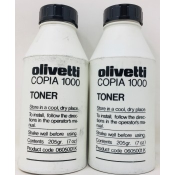OLIVETTI 0605001 K TONER ORIGINALE PER OLIVETTI COPIA 1000/1050 (CF. DA 2 PZ) OLIVETTI 0605001 K TONER ORIGINALE PER OLIVETTI COPIA 1000/1050 (CF. DA 2 PZ)