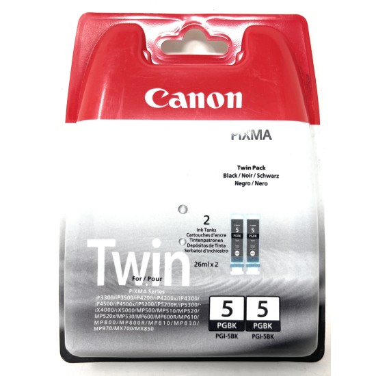 CANON 0628B030 PGI-5BK TWINPACK 2 CARTUCCE ORIGINALI MP810/iP4500 [A BOX]