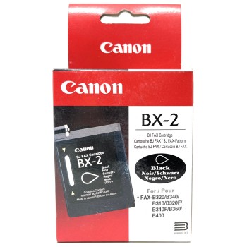 CANON 0882A002 BX-2 CARTUCCIA ORIGINALE NERO PER FAX B310/B320/B340/B360 [A BOX]