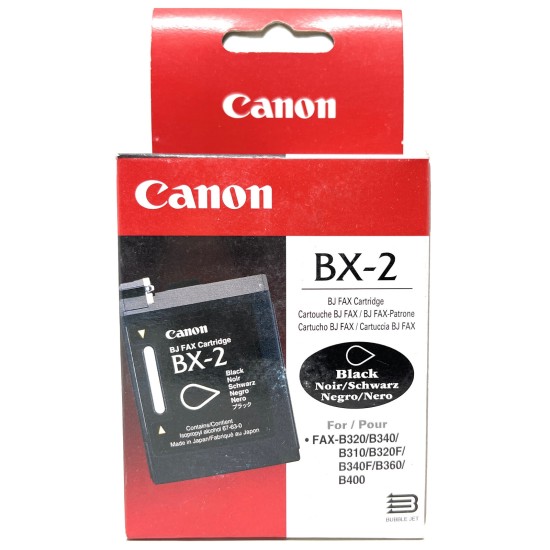 CANON 0882A002 BX-2 CARTUCCIA ORIGINALE NERO PER FAX B310/B320/B340/B360 [A BOX]