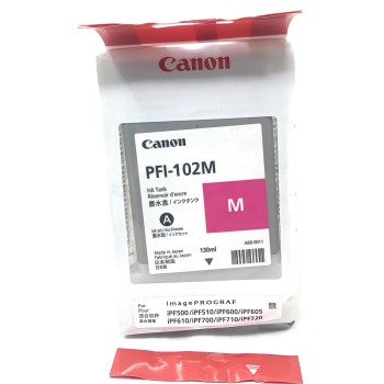 CANON 0897B001 PFI-102M CARTUCCIA ORIGINALE MAGENTA PER iPF500/510/600 [A BOX]