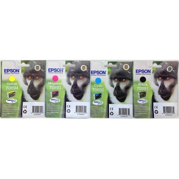 EPSON T0895 MULTIPACK ORIGINALE BK/C/M/Y STYLUS SX110/SX115/SX200/SX205/SX210 [B BOX]