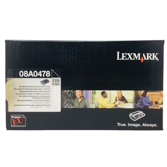LEXMARK 08A0478 TONER ORIGINALE NERO PER LEXMARK E320/E322 6K [A/B BOX]