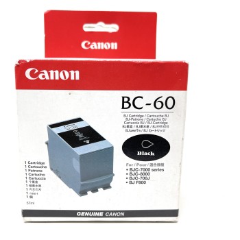 CANON 0917A007 BC-60 CARTUCCIA ORIGINALE NERO BJC-7000/BJC-8000/BJC-700J [C BOX]