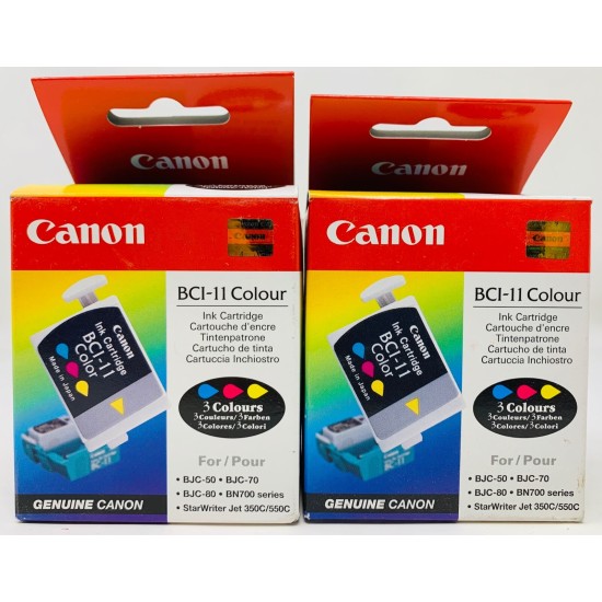 CANON 0958A002 BCI-11C CARTUCCIA ORIGINALE COLORE BJC 50/70/80/BN700 [X 2PZ]