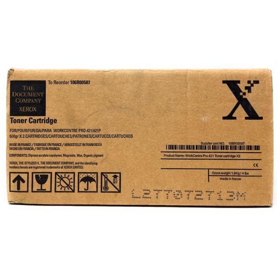 XEROX 106R00587 TONER ORIGINALE NERO PER WORKCENTRE PRO 421/421P [C BOX]