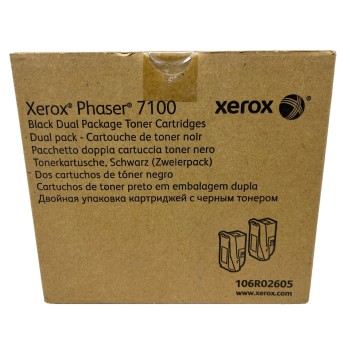 XEROX 106R02605 TONER ORIGINALE NERO ALTA CAPACITA' PER PHASER 7100 [A BOX]