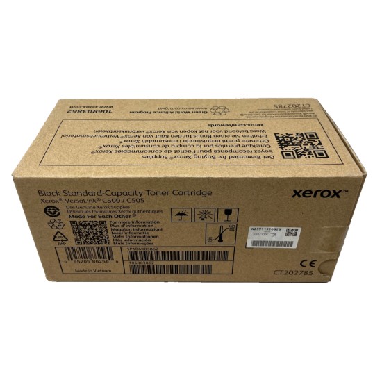 XEROX 106R03862 TONER ORIGINALE NERO PER VERSALINK C500/VERSALINK C505 [A BOX]