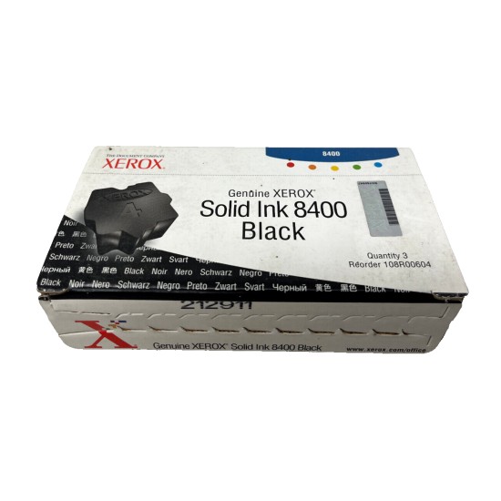 XEROX 108R00604 SOLID INK ORIGINALE NERO PER PHASER 8400 [CF. DA 3 PZ]