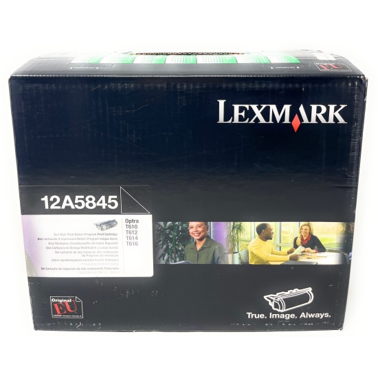 LEXMARK 12A5845 TONER ORIGINALE NERO OPTRA T610/T612/T614/T616 25K [A BOX]