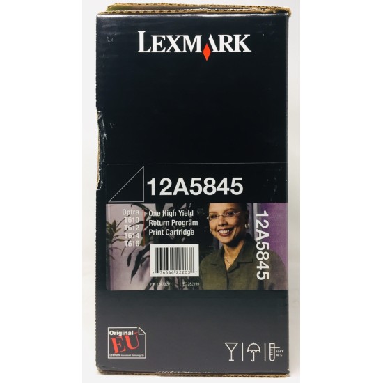 LEXMARK 12A5845 TONER ORIGINALE NERO OPTRA T610/T612/T614/T616 25K [A BOX]