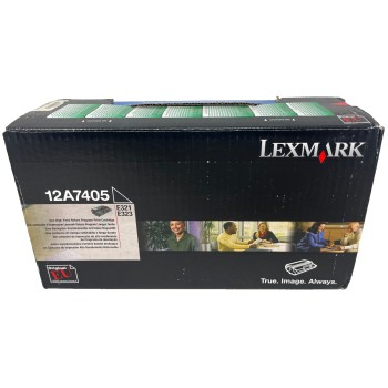 LEXMARK 12A7405 TONER ORIGINALE NERO PER E321/E323 6K [A BOX]