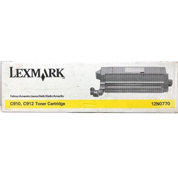 LEXMARK 12N0770 TONER ORIGINALE GIALLO PER C910/C12 [A BOX]