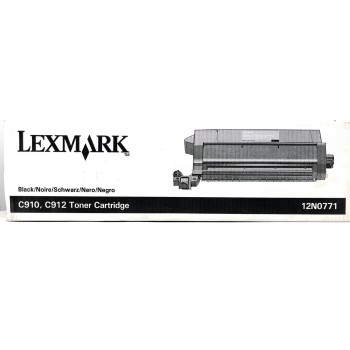 LEXMARK 12N0771 TONER ORIGINALE NERO PER C910/C12 [A BOX]