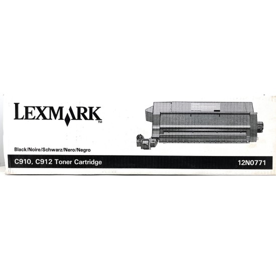 LEXMARK 12N0771 TONER ORIGINALE NERO PER C910/C12 [A BOX]