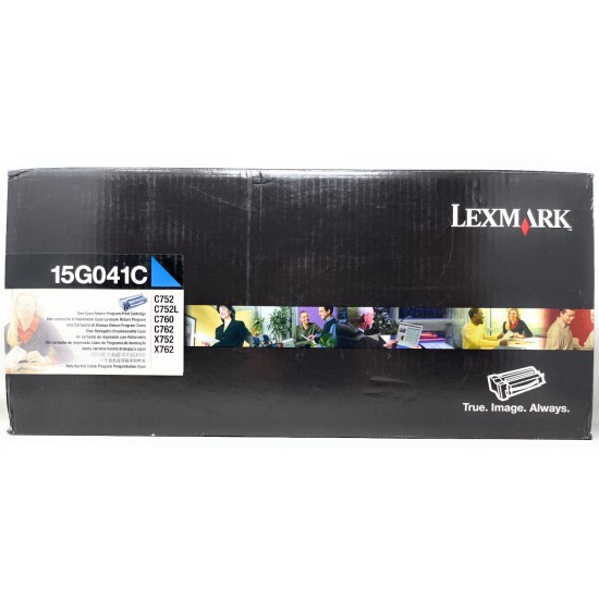 LEXMARK 15G041C TONER ORIGINALE CIANO C752/C752L/C760/C762/X752/X762 [A BOX]