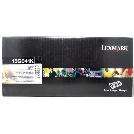 LEXMARK 15G041K TONER ORIGINALE NERO C752/C752L/C760/C762/X752/X762 [A BOX]