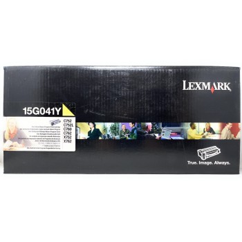 LEXMARK 15G041Y TONER ORIGINALE GIALLO C752/C752L/C760/C762/X752/X762 [A BOX]