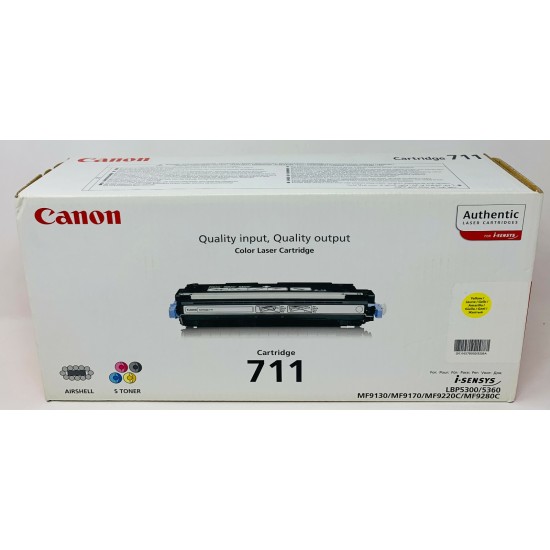 CANON 1657B002 711Y TONER ORIGINALE GIALLO PER LBP-5300/LBP-5360/MF9130/MF9170
