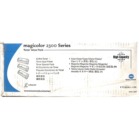 MINOLTA 1710541-100 TONER ORIGINALE CIANO MAGENTA GIALLO MAGICOLOR 2300 [OPEN BOX]