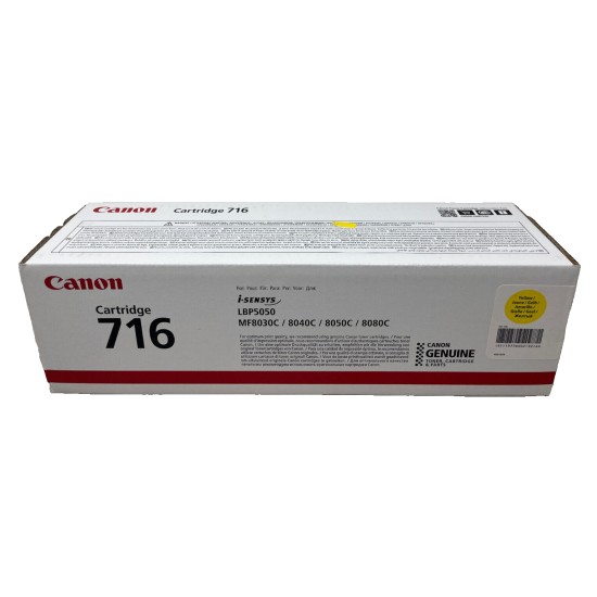 CANON 1977B002 716 TONER ORIGINALE GIALLO iSENSYS LBP5050/MF8030C/MF8050 [A BOX]