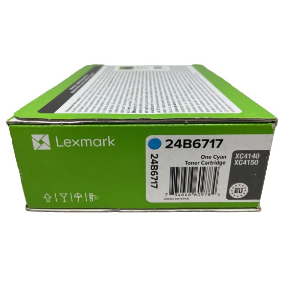LEXMARK 24B6717 TONER ORIGINALE CIANO PER XC4140/XC4150 [A BOX]