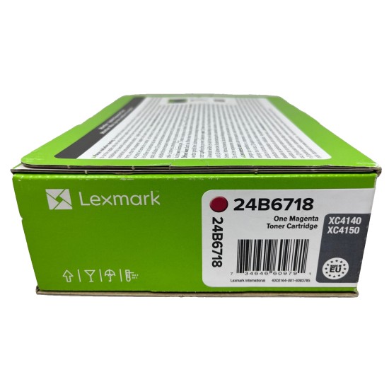 LEXMARK 24B6718 TONER ORIGINALE MAGENTA PER XC4140/XC4150 [A BOX]