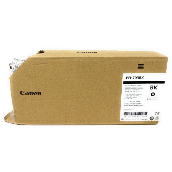 CANON 2963B001 PFI-703BK CARTUCCIA ORIGINALE NERO iPF 810/iPF 815 [OPEN BOX]