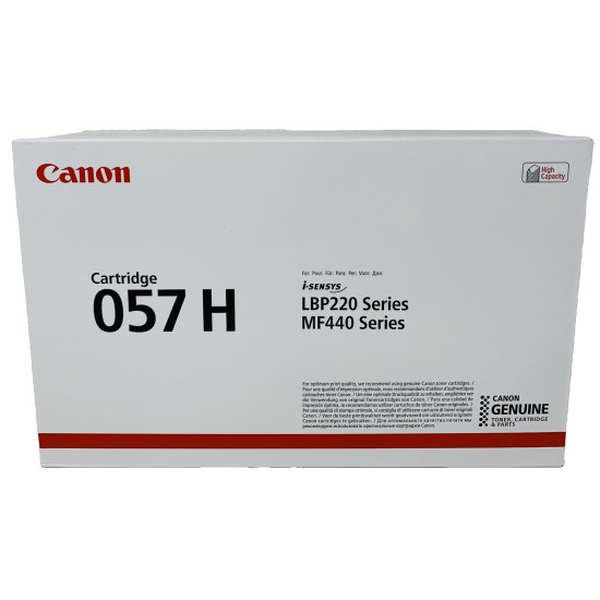 CANON 3010C002 057H TONER ORIGINALE NERO LBP 223dw/LBP 226dw/MF 443dw/MF 446x CANON 3010C002 057H TONER ORIGINALE NERO LBP 223dw/LBP 226dw/MF 443dw/MF 446x