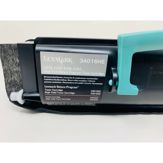 LEXMARK 34016HE TONER ORIGINALE NERO PER LEXMARK E330/E332/E340/E342 [NO BOX]