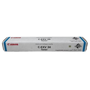 CANON 3783B002 C-EXV34C TONER ORIGINALE CIANO iR C2020/iR C2025/C2030 [A BOX]