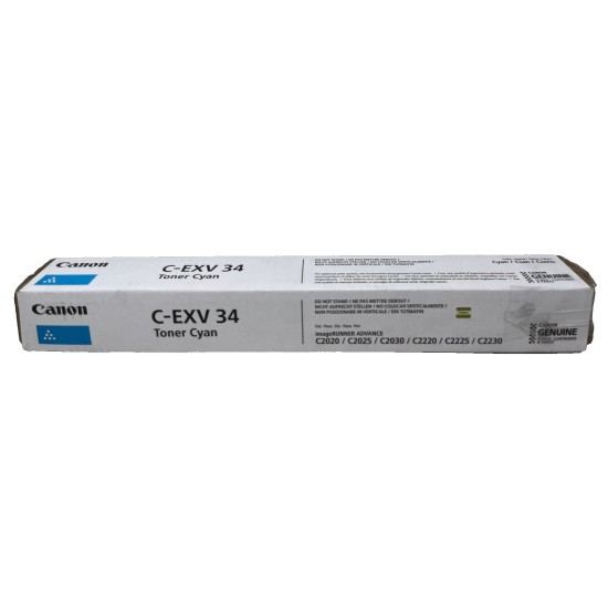 CANON 3783B002 C-EXV34C TONER ORIGINALE CIANO iR C2020/iR C2025/C2030 [OPEN BOX]