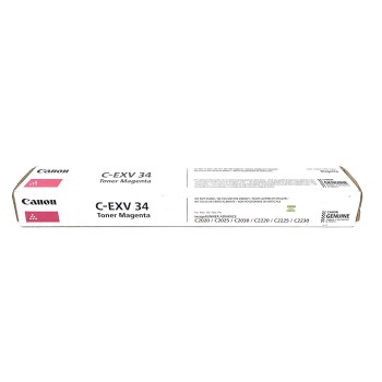 CANON 3784B002 C-EXV34M TONER ORIGINALE MAGENTA iR C2020/iR C2025/C2030 [A BOX]